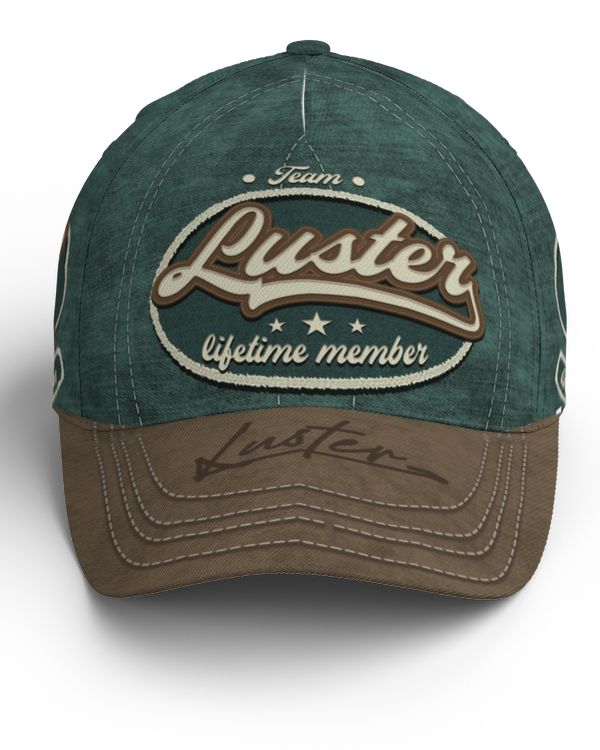 Team LUSTER Lifetime Member Baseball Cap Na01