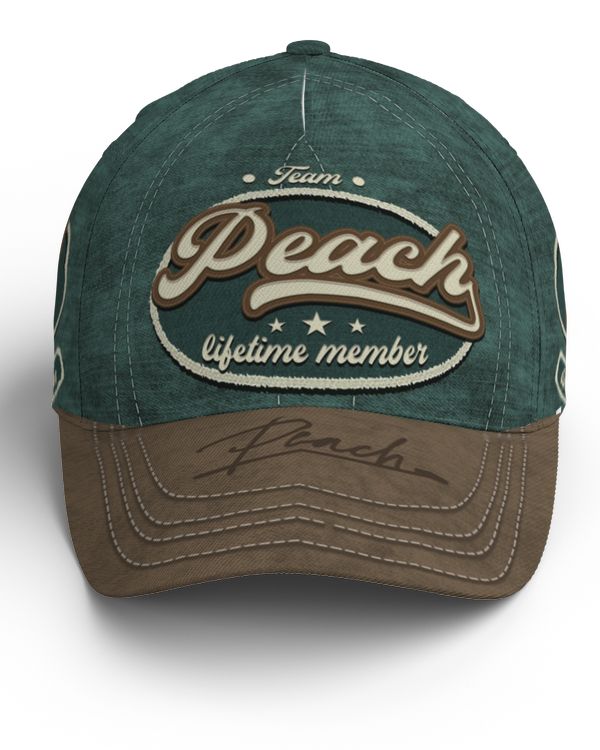 Team PEACH Lifetime Member Baseball Cap Na01