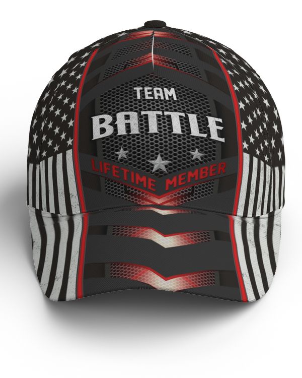 Team BATTLE Lifetime Member Carbon Classic Baseball Cap Na07