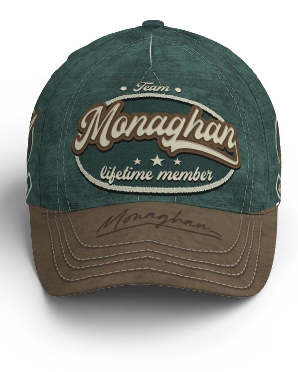 Team MONAGHAN Lifetime Member Baseball Cap Na01