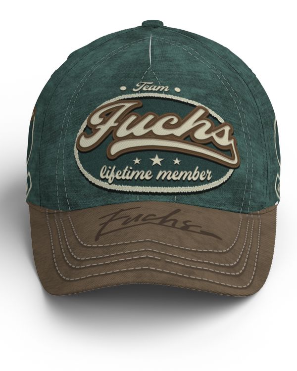 Team FUCHS Lifetime Member Baseball Cap Na01