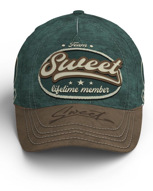 Team SWEET Lifetime Member Baseball Cap Na01