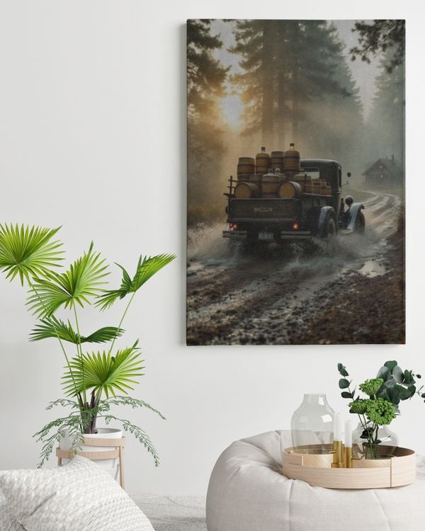 Vintage Whiskey Run Wall Art