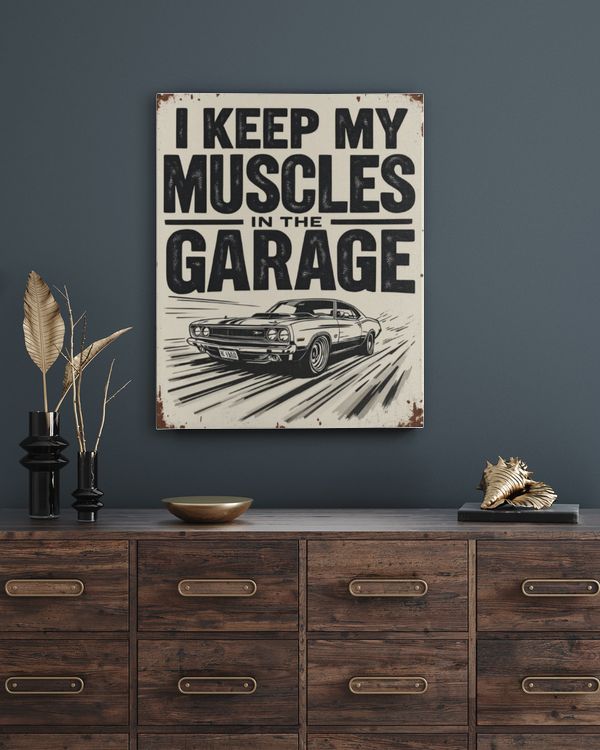 Muscle Car Garage Wall Art