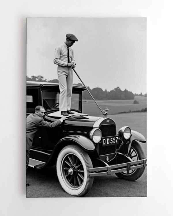 Classic Car & Golf Wall Art