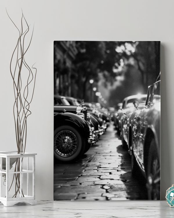 Classic Car Street Wall Art