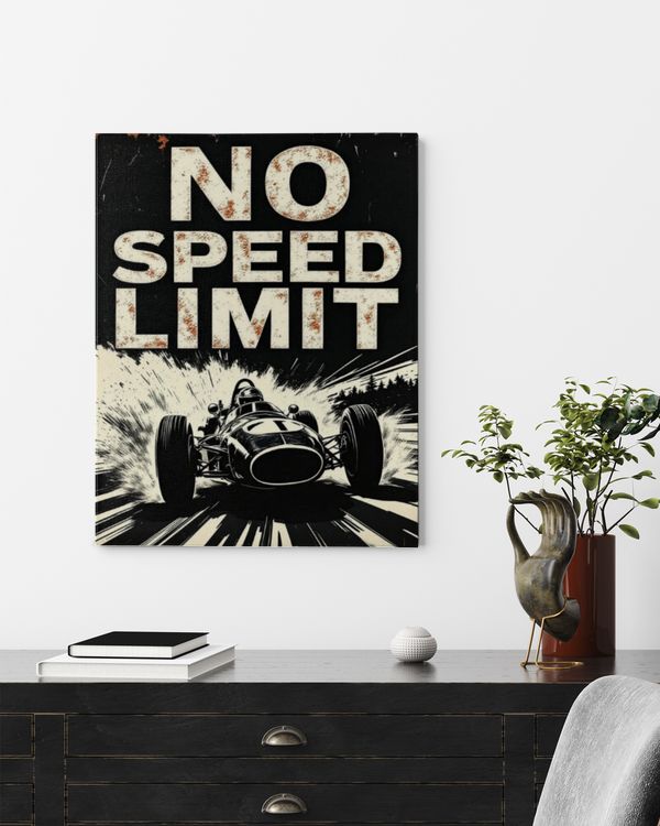 No Speed Limit Wall Art