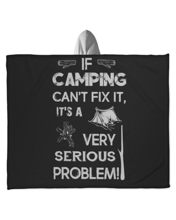 Hooded Sherpa Fleece Blanket