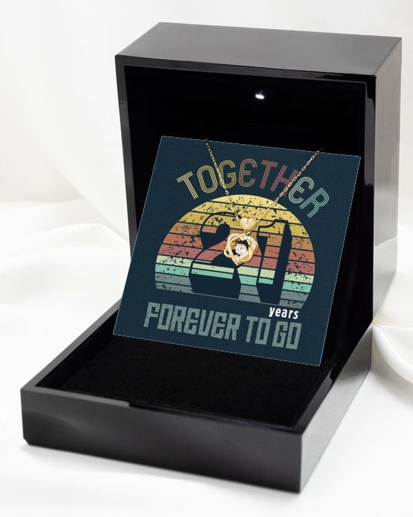 Anniversary Gifts By Years For Couples - Together (Years) Forever To Go - Best Gifts For Wife From Husband - Luxury Wedding Anniversary Gifts Idea - Wishes Message For Her - Marriage Day Message