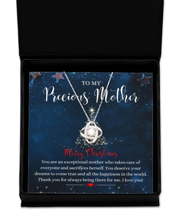 Love Knot Silver Necklace