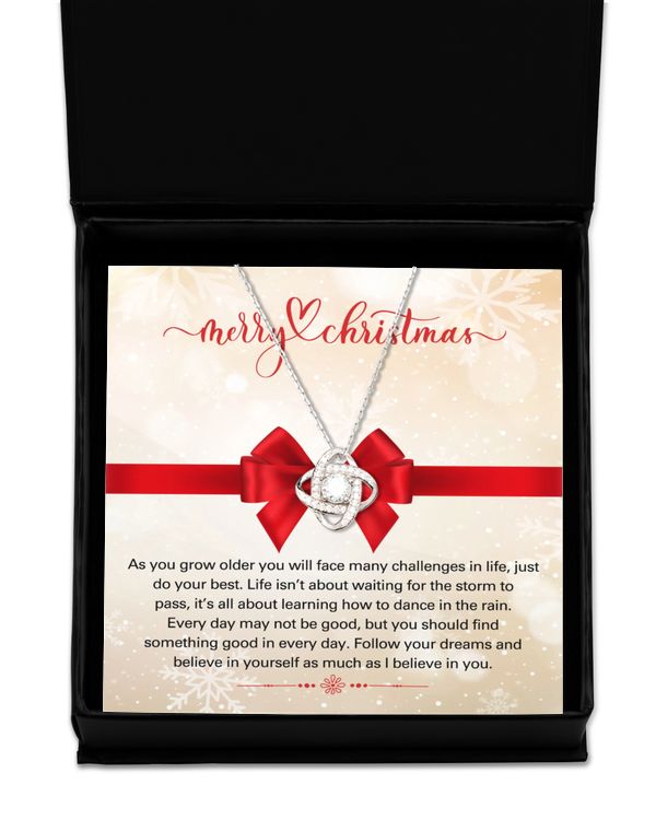 Love Knot Silver Necklace