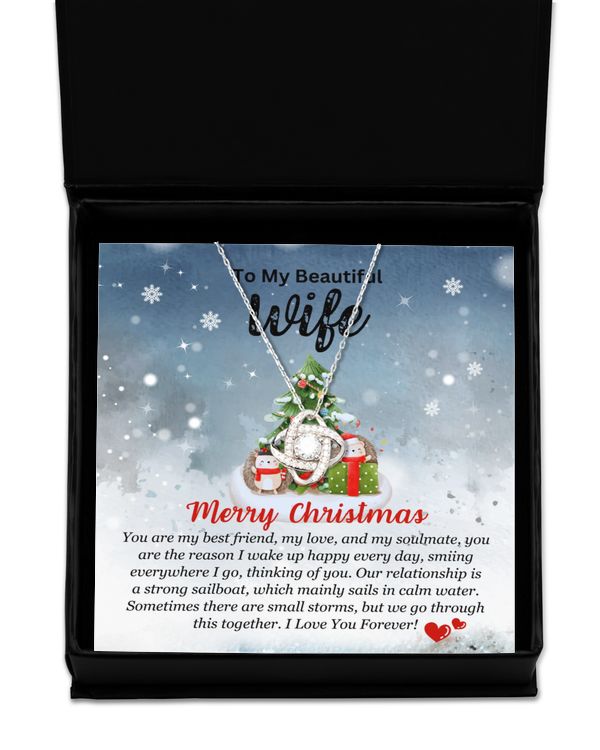 Love Knot Silver Necklace