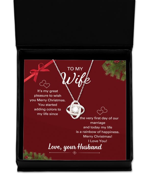 Love Knot Silver Necklace