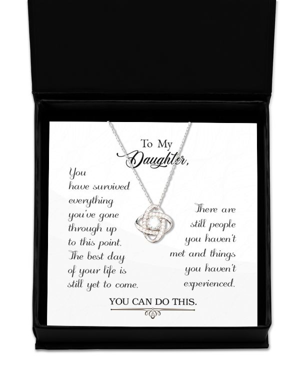 Love Knot Silver Necklace