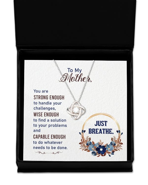 Love Knot Silver Necklace