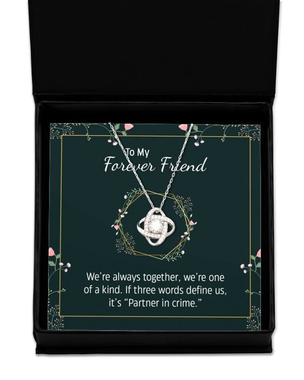 Love Knot Silver Necklace
