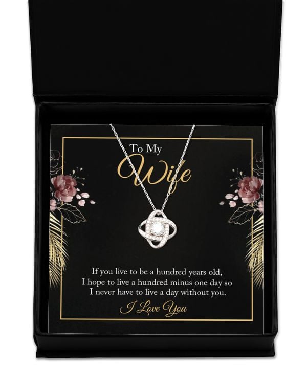 Love Knot Silver Necklace