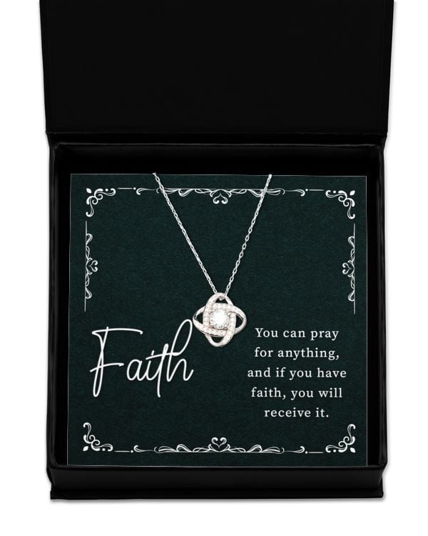 Love Knot Silver Necklace