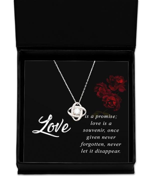 Love Knot Silver Necklace