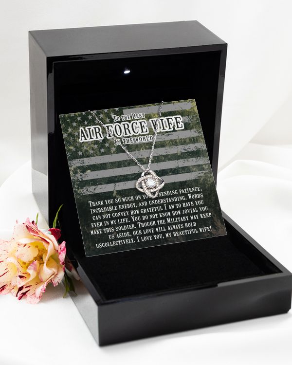 Love Knot Silver Necklace
