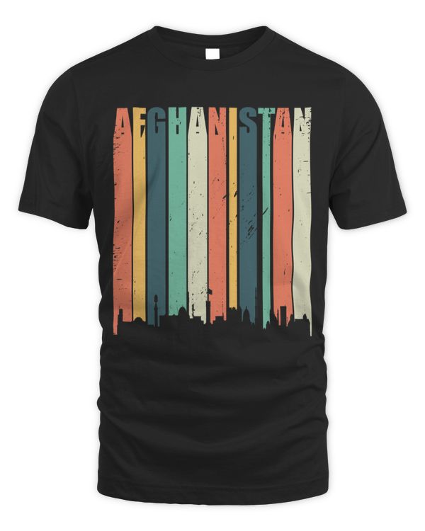 Vintage Style Tee Afghanistan Help Kabul City Silhouette