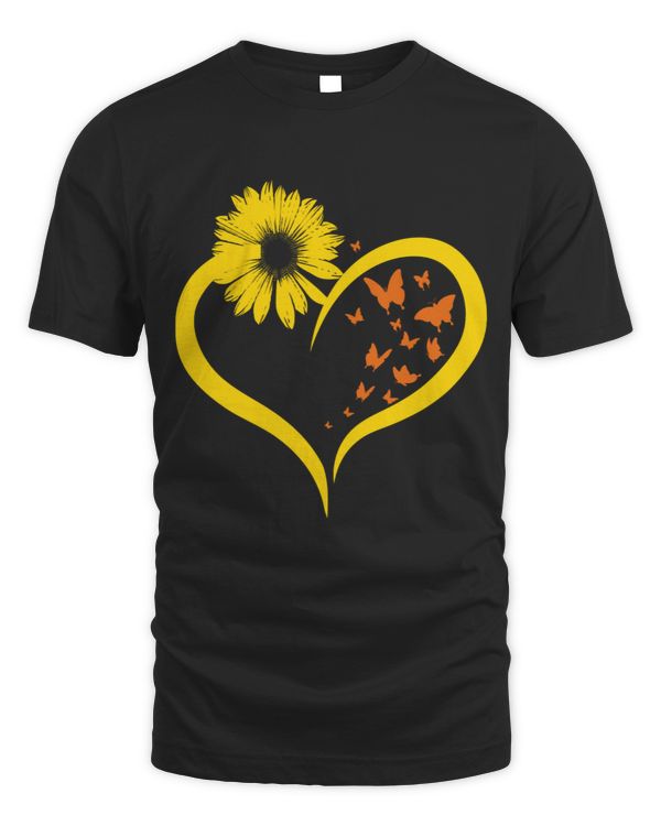 Butterflies Sunflowers Heart Hippie