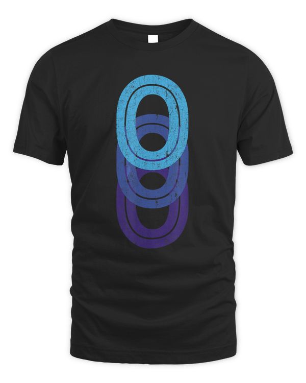 0 Lucky Number Year Birthday Age Sports Team Vintage No. T-Shirt