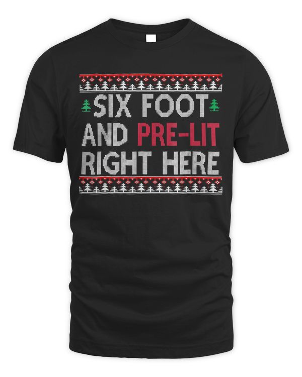 6ft Pre-lit Full Christmas Tree - Funny Christmas Sweater