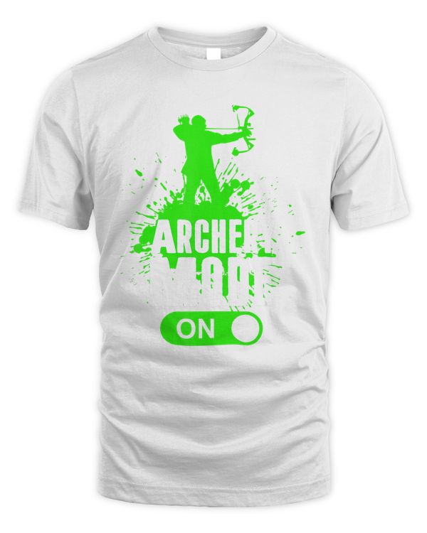 Archery Mode On Cool Hunting Bow Arrow Men Kids Archer Gift T-Shirt