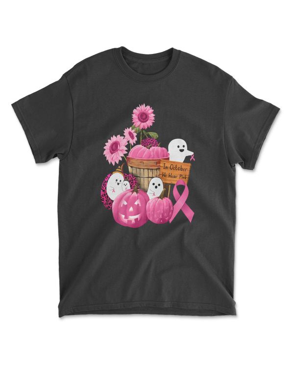 Breast Cancer Awareness In October We Wear Pink Ghosts And Pumpkins