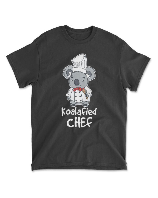 Koala Animal Chef Koalafied Baby Bear Food Kids Tees Cute