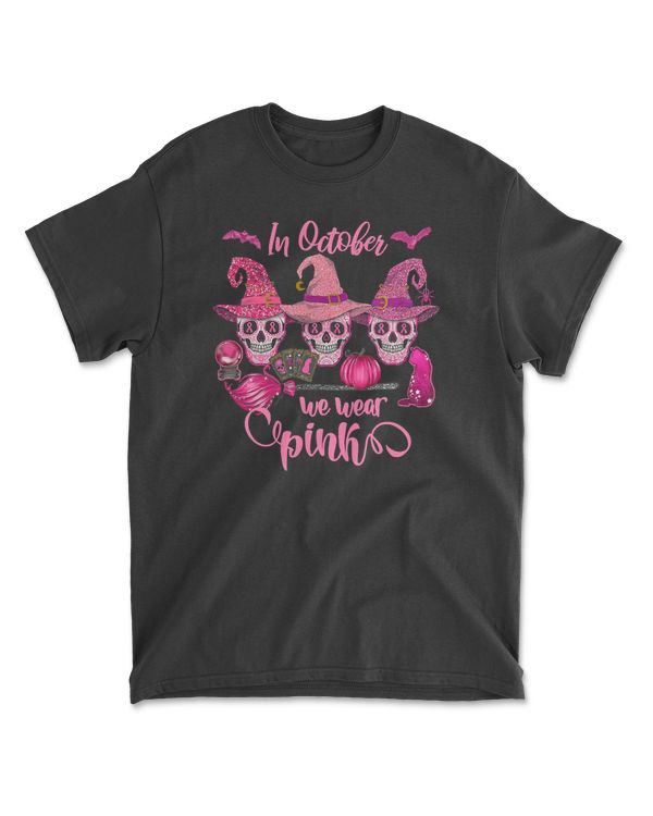 Breast Cancer In October We Wear Pink Sugar Skull 151 pink ribbon