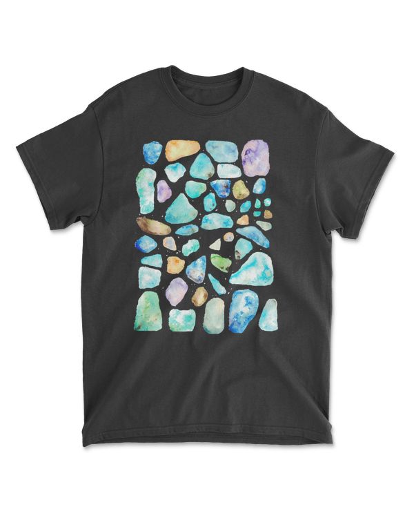 Seaglass Watercolor T-ShirtSeaglass watercolor T-Shirt