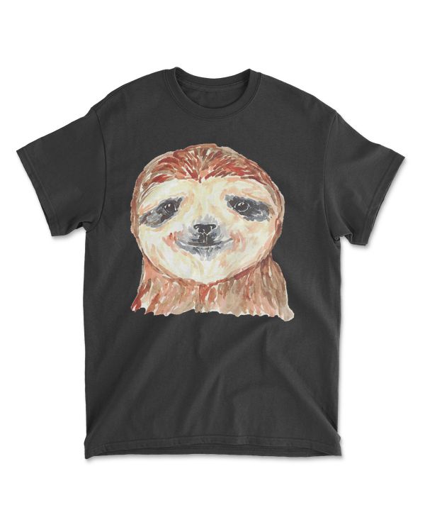 Sloth Painting Wall Watercolor T-ShirtSloth Painting Wall Poster Watercolor T-Shirt