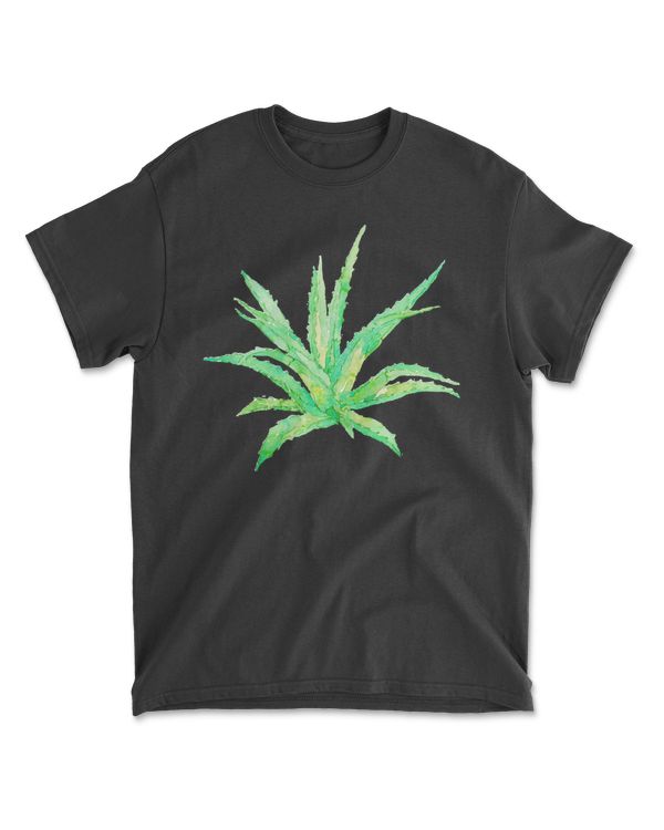 Succulent Painting Green Abstract Leaf T-ShirtSucculent Painting Green Abstract Leaf Watercolor T-Shirt