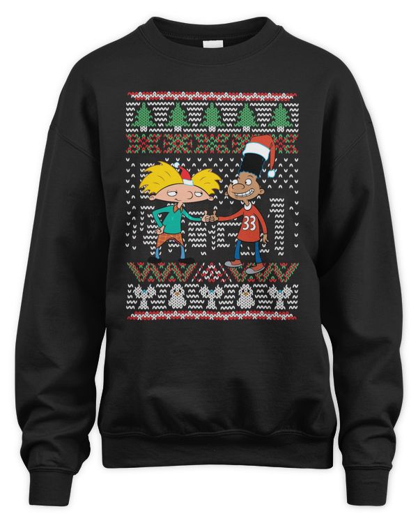Arnold And Gerald Ugly Christmas Crewneck Sweatshirts