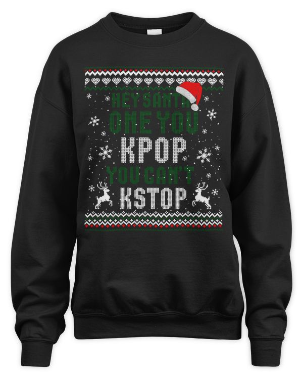 Be The Best K-Pop Fan With This Ugly Xmas Sweater Sweatshirt