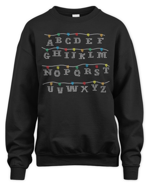 Alphabet Shirt Ugly Sweater Christmas Back To School Kids