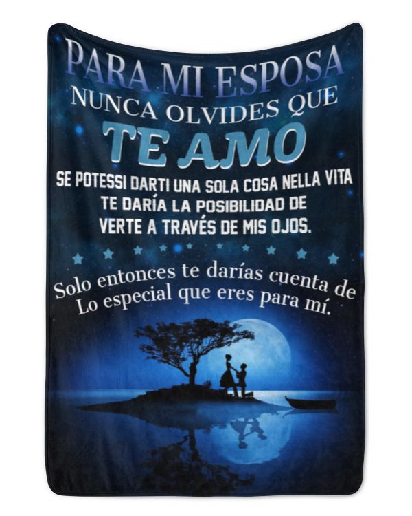 ES - MANTA PARA MI ESPOSA NUNCA OLVIDES QUE TE AMO