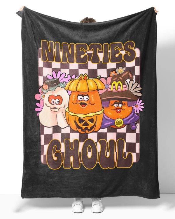 Nineties Ghoul Boo Pumpkin Boo Crew Funny Halloween Long Sleeve Tank Tops Hoodies
