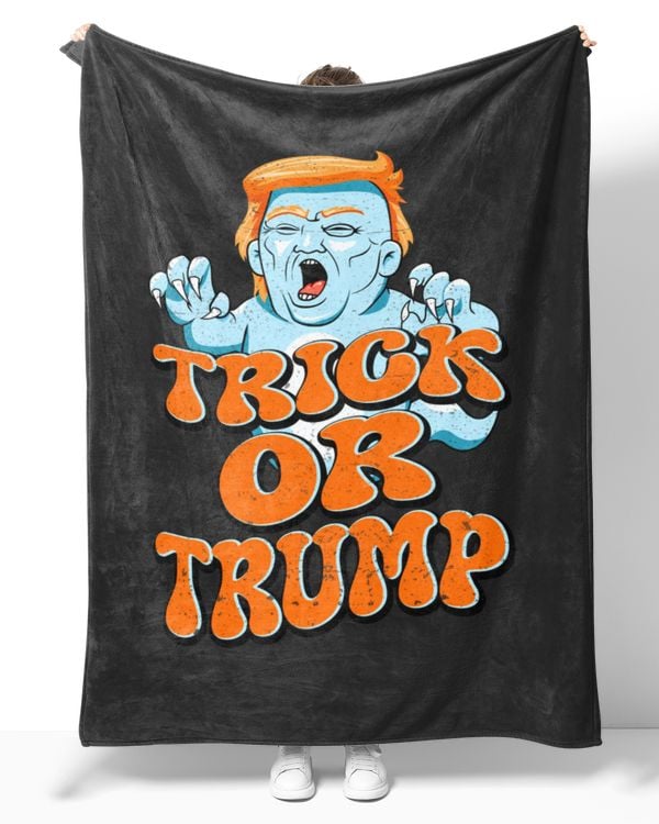 Trick Or Trump Ghost Halloween Distressed Groovy Retro Style Long Sleeve Tank tops Hoodies