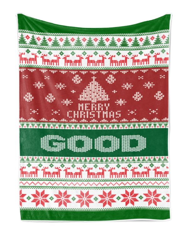Merry Christmas Fleece Blanket, Personalized Christmas Blanket Gifts for Fbus00766 Good XMASBL01