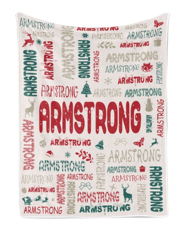 Personalized Christmas Blanket with Name, Custom Name Blanket for Baby, Custom Blanket with Christmas Tree, Christmas Gift for Fbus04748 Armstrong XMASBL02