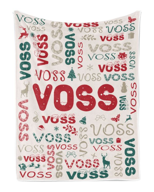 Personalized Christmas Blanket with Name, Custom Name Blanket for Baby, Custom Blanket with Christmas Tree, Christmas Gift for Fbus00749 Voss XMASBL02