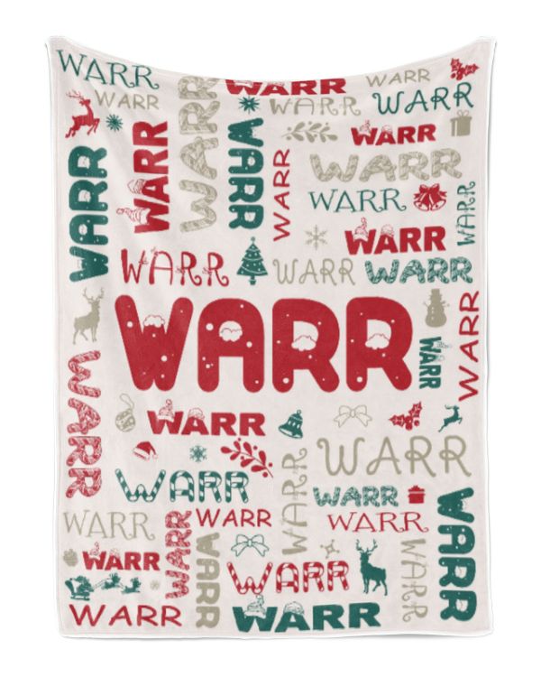 Personalized Christmas Blanket with Name, Custom Name Blanket for Baby, Custom Blanket with Christmas Tree, Christmas Gift for Fbus07620 Warr XMASBL02