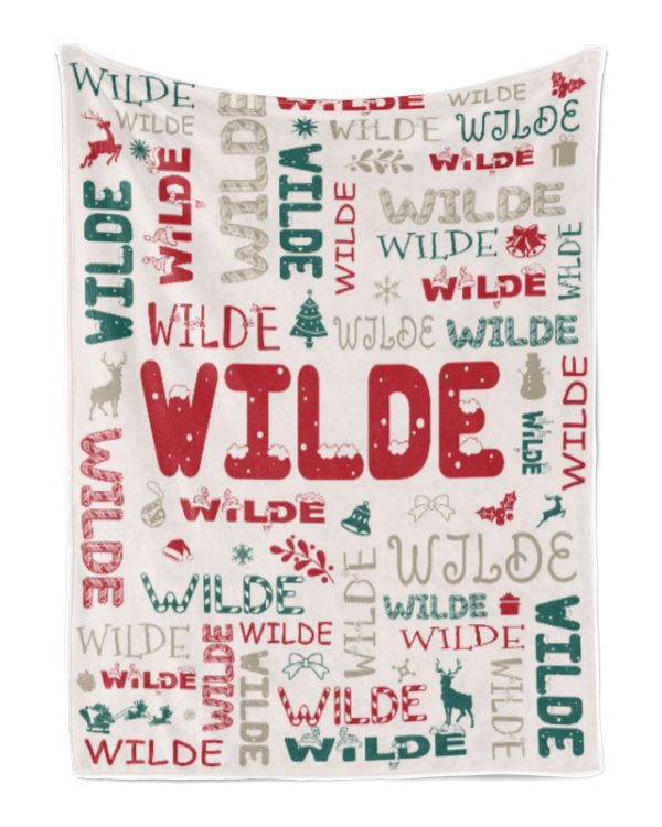 Personalized Christmas Blanket with Name, Custom Name Blanket for Baby, Custom Blanket with Christmas Tree, Christmas Gift for Fbus01699 Wilde XMASBL02