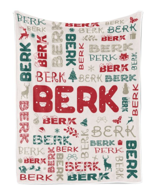 Personalized Christmas Blanket with Name, Custom Name Blanket for Baby, Custom Blanket with Christmas Tree, Christmas Gift for Fbus09796 Berk XMASBL02