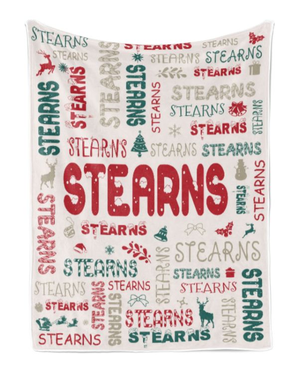 Personalized Christmas Blanket with Name, Custom Name Blanket for Baby, Custom Blanket with Christmas Tree, Christmas Gift for Fbus03914 Stearns XMASBL02
