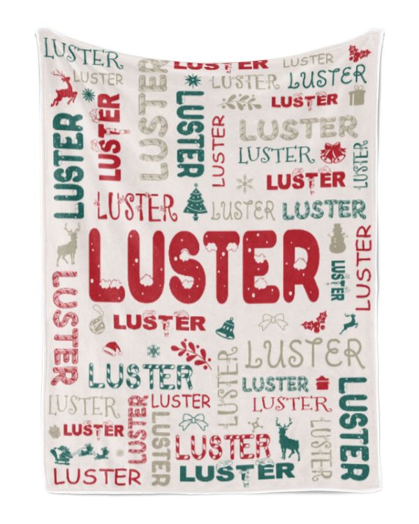 Personalized Christmas Blanket with Name, Custom Name Blanket for Baby, Custom Blanket with Christmas Tree, Christmas Gift for Fbus02631 Luster XMASBL02