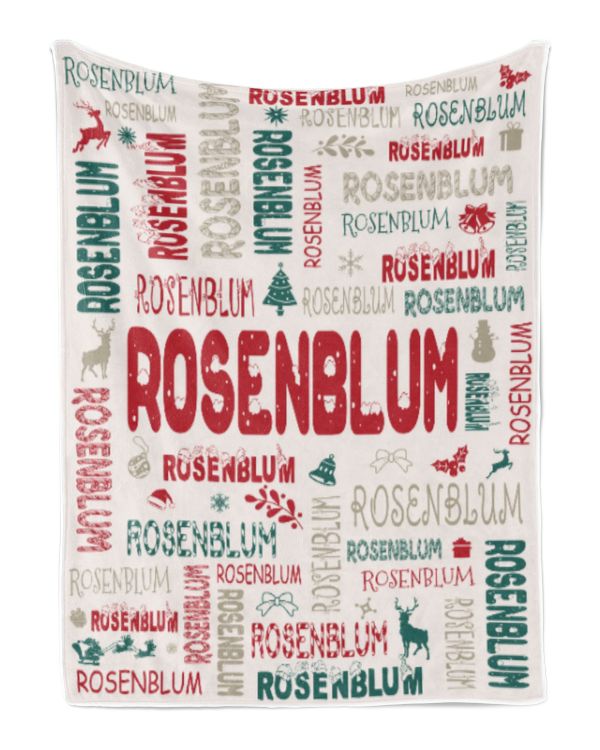 Personalized Christmas Blanket with Name, Custom Name Blanket for Baby, Custom Blanket with Christmas Tree, Christmas Gift for Fbus08999 Rosenblum XMASBL02